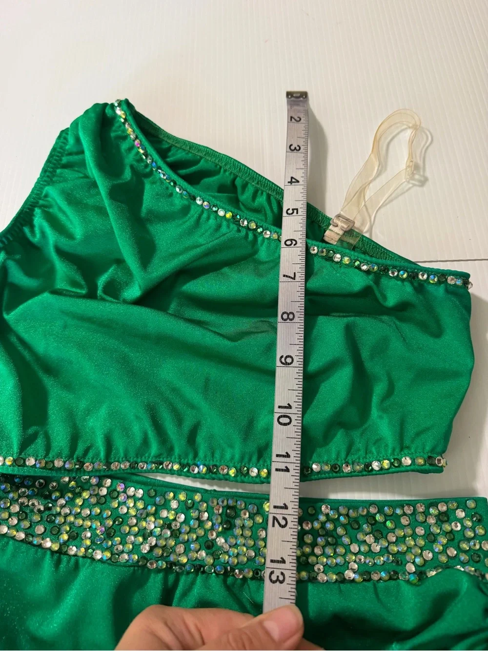 Kelle dance solo costume kelly green 2 piece custom color pop 4296 2877 SA adult